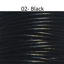 Round Leather Cord, 5.0 mm, 1 Meter Pack - Leather Cord and More, Round Leather Cord, 5.0mm - Leather Cord