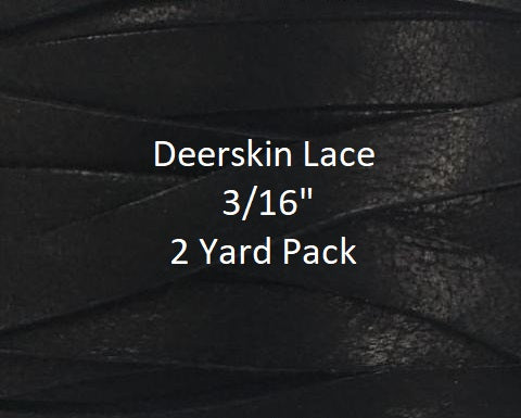 Deerskin Lace, 3/16, 2 Yard Pack
