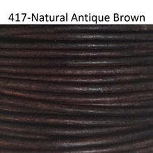 Round Leather Cord, 1.0mm, 10 Meter Spool - Leather Cord and More, Round Leather Cord, 1.0mm - Leather Cord