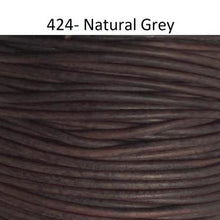 Round Leather Cord, 5.0 mm, 1 Meter Pack - Leather Cord and More, Round Leather Cord, 5.0mm - Leather Cord