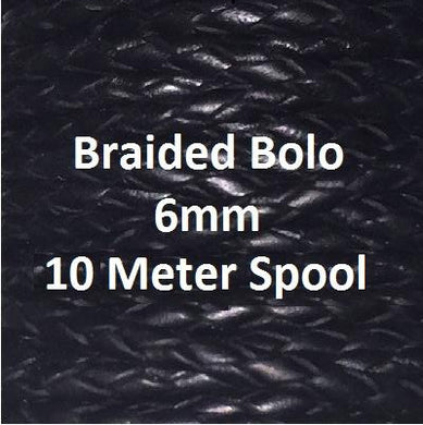 Braided Bolo Cord, 6mm, 10 Meters - Leather Cord and More, Braided Bolo Cord, 6mm - Leather Cord