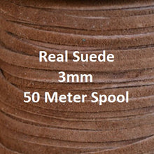 Real Suede Lace, 3mm, 50 Meters