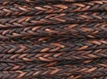 Round Braided Square, 8x1mm, 10 Meter Spool - Leather Cord and More, Round Braided Square, 8x1mm - Leather Cord